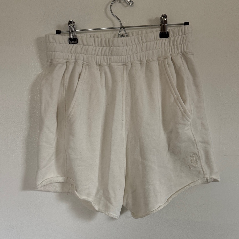 Never worn - Free People | FP Movement white cozy shorts